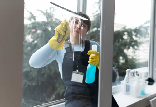Nettoyage de vitres intérieures et extérieures à Salmagne